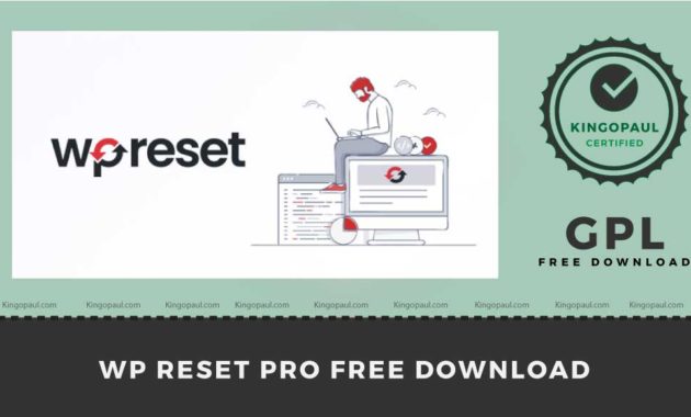 WP Reset Pro Free Download
